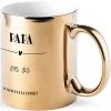 Signature Bols, Tasses Et Mugs Mug Métallisé Doré Papa En Or -Bols, tasses et mugs Soldes Boutique mug metallise dore papa en or