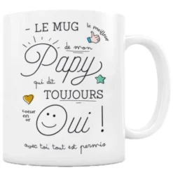 Créa Bisontine Bols, Tasses Et Mugs Mug Papy Qui Dit Toujours Oui