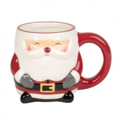 Maisons Du Monde Vaisselle De Noël Mug Père Noël En Faïence - Lot De 2