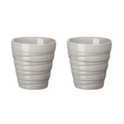 ASA Selection Bols, Tasses Et Mugs Set De 2 Tasses En Porcelaine Grise 0,08l