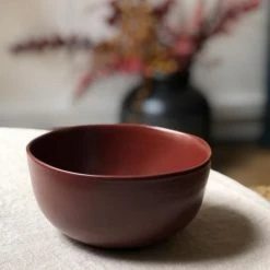Maison Tilleul Bols, Tasses Et Mugs Set De 4 Bols Céramique Rouge -Bols, tasses et mugs Soldes Boutique set de 4 bols ceramique rouge 3