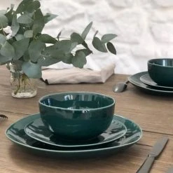 Maison Tilleul Bols, Tasses Et Mugs Set De 4 Bols Céramique Vert -Bols, tasses et mugs Soldes Boutique set de 4 bols ceramique vert 2