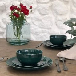 Maison Tilleul Bols, Tasses Et Mugs Set De 4 Bols Céramique Vert -Bols, tasses et mugs Soldes Boutique set de 4 bols ceramique vert 3