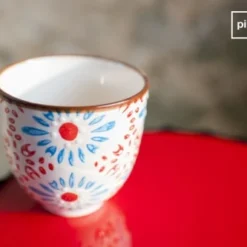 Chehoma Bols, Tasses Et Mugs Set De 4 Tasses à Expresso En Céramique Multicolore -Bols, tasses et mugs Soldes Boutique set de 4 tasses a expresso en ceramique multicolore 2