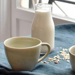 Maison Tilleul Bols, Tasses Et Mugs Set De 4 Tasses Céramique Vert -Bols, tasses et mugs Soldes Boutique set de 4 tasses ceramique vert 2