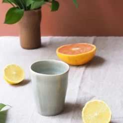 Maison Tilleul Bols, Tasses Et Mugs Set De 4 Tasses En Céramique Vert -Bols, tasses et mugs Soldes Boutique set de 4 tasses en ceramique vert 2