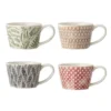 Bloomingville Bols, Tasses Et Mugs Set De 4 Tasses En Grès Multicolore -Bols, tasses et mugs Soldes Boutique set de 4 tasses en gres multicolore