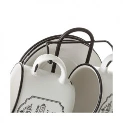 Wadiga Bols, Tasses Et Mugs Set De 6 Tasses à Thé Avec Dessous De Tasses En Céramique Blanche 8 Wadiga Bols, Tasses Et Mugs Set De 6 Tasses à Thé Avec Dessous De Tasses En Céramique Blanche -Bols, tasses et mugs Soldes Boutique set de 6 tasses a the avec dessous de tasses en ceramique blanche 2