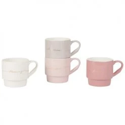 Maisons Du Monde Vaisselle De Noël Support 4 Tasses En Faïence à Motifs -Bols, tasses et mugs Soldes Boutique support 4 tasses en faience a motifs 1000 13 6 184752 3