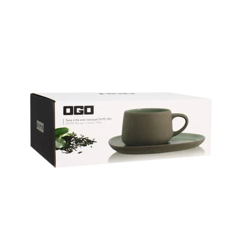 OGO Living Bols, Tasses Et Mugs Tasse à Thé Avec Soucoupe En Grès 30 Cl 4 OGO Living Bols, Tasses Et Mugs Tasse à Thé Avec Soucoupe En Grès 30 Cl – Image 2