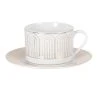 Maisons Du Monde Bols, Tasses Et Mugs Tasse à Thé En Porcelaine Et Détails Dorés - Lot De 2 -Bols, tasses et mugs Soldes Boutique tasse a the en porcelaine et details dores 1000 9 40 228574 1