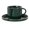 Maisons Du Monde Bols, Tasses Et Mugs Tasse à Thé En Porcelaine Verte Et Dorée -Bols, tasses et mugs Soldes Boutique tasse a the en porcelaine verte et doree 1000 16 21 217157 1