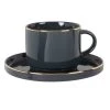 Maisons Du Monde Bols, Tasses Et Mugs Tasse à Thé Et Soucoupe En Porcelaine Grise Et Dorée -Bols, tasses et mugs Soldes Boutique tasse a the et soucoupe en porcelaine grise et doree 1000 15 20 217156 1