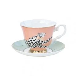 Yvonne Ellen Bols, Tasses Et Mugs Tasse à Thé Et Soucoupe En Porcelaine Tigre -Bols, tasses et mugs Soldes Boutique tasse a the et soucoupe en porcelaine guepard