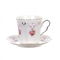 Blanc Mariclo Bols, Tasses Et Mugs Tasse Avec Soucoupe En Céramique Blanche