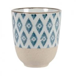 Carafes et pichets Soldes -Bols, tasses et mugs Soldes Boutique tasse en faience beige motifs losanges bleus 1000 7 26 208019 2