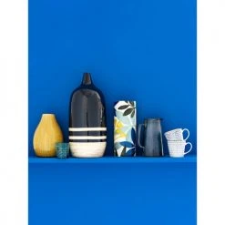 Maisons Du Monde Bols, Tasses Et Mugs Tasse En Faïence Imprimé Traits Bleus - Lot De 2 -Bols, tasses et mugs Soldes Boutique tasse en faience imprime traits bleus 1000 8 12 190170 2