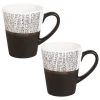 Maisons Du Monde Bols, Tasses Et Mugs Tasse En Grès Blanc Et Noir Motifs à Pois - Lot De 2 -Bols, tasses et mugs Soldes Boutique tasse en gres blanc et noir motifs a pois 1000 15 37 173262 4