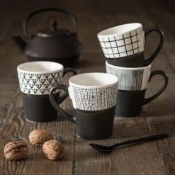 Maisons Du Monde Bols, Tasses Et Mugs Tasse En Grès Blanc Et Noir Motifs à Rayures - Lot De 2 9 Maisons Du Monde Bols, Tasses Et Mugs Tasse En Grès Blanc Et Noir Motifs à Rayures - Lot De 2 -Bols, tasses et mugs Soldes Boutique tasse en gres blanc et noir motifs a rayures 1000 14 36 173261 2