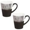 Maisons Du Monde Bols, Tasses Et Mugs Tasse En Grès Blanc Et Noir Motifs à Rayures - Lot De 2 -Bols, tasses et mugs Soldes Boutique tasse en gres blanc et noir motifs a rayures 1000 14 36 173261 3
