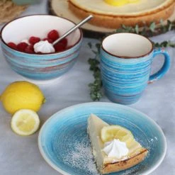 Kare Design Bols, Tasses Et Mugs Tasse En Grès Bleu - Lot De 4 -Bols, tasses et mugs Soldes Boutique tasse en gres bleu lot de 4 2