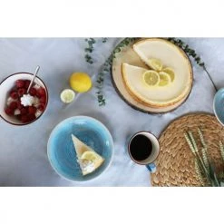 Kare Design Bols, Tasses Et Mugs Tasse En Grès Bleu - Lot De 4 -Bols, tasses et mugs Soldes Boutique tasse en gres bleu lot de 4 4