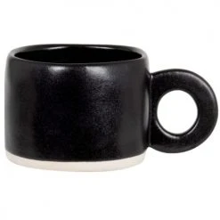 Maisons Du Monde Bols, Tasses Et Mugs Tasse En Grès Noir - Lot De 2