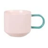Maisons Du Monde Bols, Tasses Et Mugs Tasse En Grès Rose Et Bleue - Lot De 2 -Bols, tasses et mugs Soldes Boutique tasse en gres rose et bleue 1000 3 6 228007 1