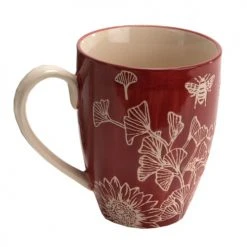 Amadeus Bols, Tasses Et Mugs Tasse En Grès Rouge Ginkgo Et Tournesol