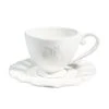 Maisons Du Monde Vaisselle De Noël Tasse Et Soucoupe à Café En Faïence Blanche - Lot De 2 -Bols, tasses et mugs Soldes Boutique tasse et soucoupe a cafe en faience blanche 1000 5 2 132350 7