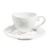 Maisons Du Monde Vaisselle De Noël Tasse Et Soucoupe à Thé En Faïence Blanche - Lot De 2 -Bols, tasses et mugs Soldes Boutique tasse et soucoupe a the en faience blanche 1000 3 0 132348 13