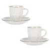 Maisons Du Monde Vaisselle De Noël Tasse Et Soucoupe En Grès Gris Clair - Lot De 2 -Bols, tasses et mugs Soldes Boutique tasse et soucoupe en gres gris clair 1000 15 23 207483 3
