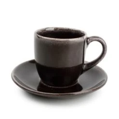 Salt&Pepper Bols, Tasses Et Mugs Tasse Et Soucoupe Gris 19cl - Lot De 4 -Bols, tasses et mugs Soldes Boutique tasse et soucoupe vert oe 11cm lot de 4