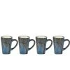 Villa Collection Bols, Tasses Et Mugs Tasse Expresso En Argile Bleu Nuit - Lot De 4