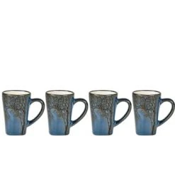 Villa Collection Bols, Tasses Et Mugs Tasse Expresso En Argile Bleu Nuit - Lot De 4 -Bols, tasses et mugs Soldes Boutique tasse expresso en argile bleu nuit lot de 4 4