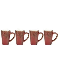 Villa Collection Bols, Tasses Et Mugs Tasse Expresso En Argile Bleu Nuit - Lot De 4 -Bols, tasses et mugs Soldes Boutique tasse expresso en argile rouge lot de 4