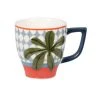 Maisons Du Monde Bols, Tasses Et Mugs Tasse Expresso En Grès à Motifs Bleu Canard, Vert Olive, Ivoire Et Terracotta - Lot De 2 -Bols, tasses et mugs Soldes Boutique tasse expresso en gres a motifs bleu canard vert olive ivoire et terracotta 1000 9 32 227418 1 2