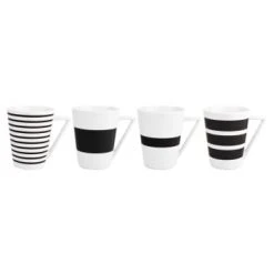 Salt&Pepper Bols, Tasses Et Mugs Tasse Noir 36cl 4 Pièces -Bols, tasses et mugs Soldes Boutique tasse noir 36cl 4 pieces 1
