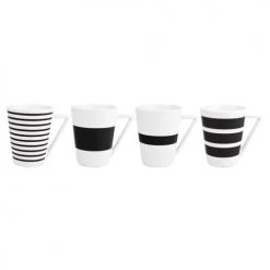 Salt&Pepper Bols, Tasses Et Mugs Tasse Noir 36cl 4 Pièces