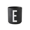 Bols, Tasses Et Mugs Tasse Noire Design Letters Porcelaine Noir -Bols, tasses et mugs Soldes Boutique tasse noire design letters porcelaine noir