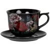 Maisons Du Monde Bols, Tasses Et Mugs Tasse Soucoupe En Grès Noir Et Doré à Motifs Multicolore - Lot De 2 -Bols, tasses et mugs Soldes Boutique tasse soucoupe en gres noir et dore a motifs multicolore 1000 13 25 227575 1
