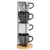 Maisons Du Monde Bols, Tasses Et Mugs Tasses En Grès Noir Et Blanc Motifs Graphiques (x4) Support En Métal Noir -Bols, tasses et mugs Soldes Boutique tasses en gres noir et blanc motifs graphiques x4 support en metal noir 1000 0 0 215373 1