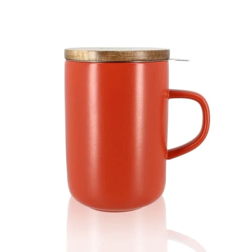 OGO Living Bols, Tasses Et Mugs Tisanière Avec Couvercle En Grès Et Acacia 475 Ml 3 OGO Living Bols, Tasses Et Mugs Tisanière Avec Couvercle En Grès Et Acacia 475 Ml