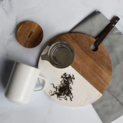 OGO Living Bols, Tasses Et Mugs Tisanière Avec Couvercle En Grès Et Acacia 475 Ml -Bols, tasses et mugs Soldes Boutique tisaniere avec couvercle en gres et acacia 475 ml 39